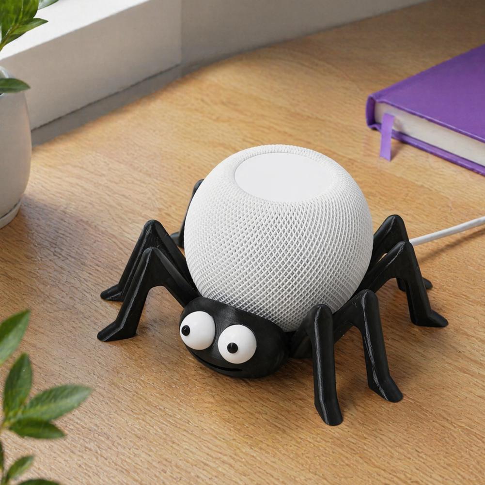 Amazon Speaker Echo Pop - ユニークなオフィスデスクトップスピーカースタンド用オーナメント、スパイダー型テーブルスタンドホルダー、Alexa Echo Dot 4/5 Homepod Mini装飾用