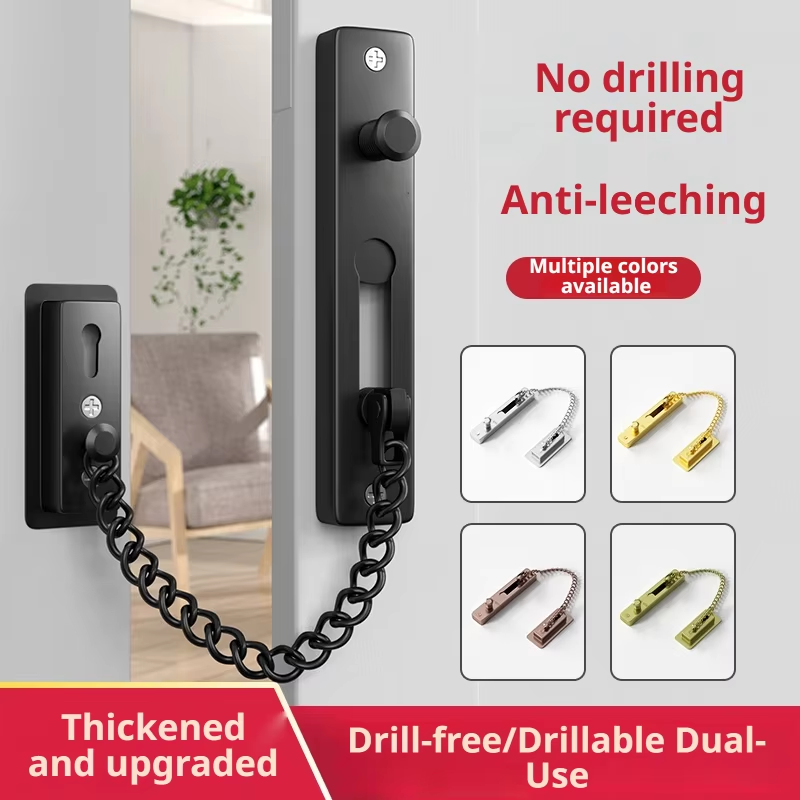 Security Chain Door - ステンレス製の鍵は、熱による変形を防ぎ、ドアチェーンロック、セキュリティチェーン、スプリング式の防犯装置、高耐久性、研磨仕上げのラッチとして使用できます。