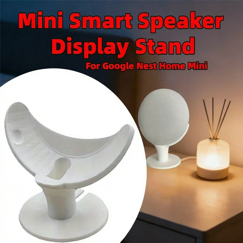 Google Speaker Nest Audio - ミニスマートスピーカーディスプレイスタンド ホームデスクトップベース 収納装飾棚 Google Nest Home