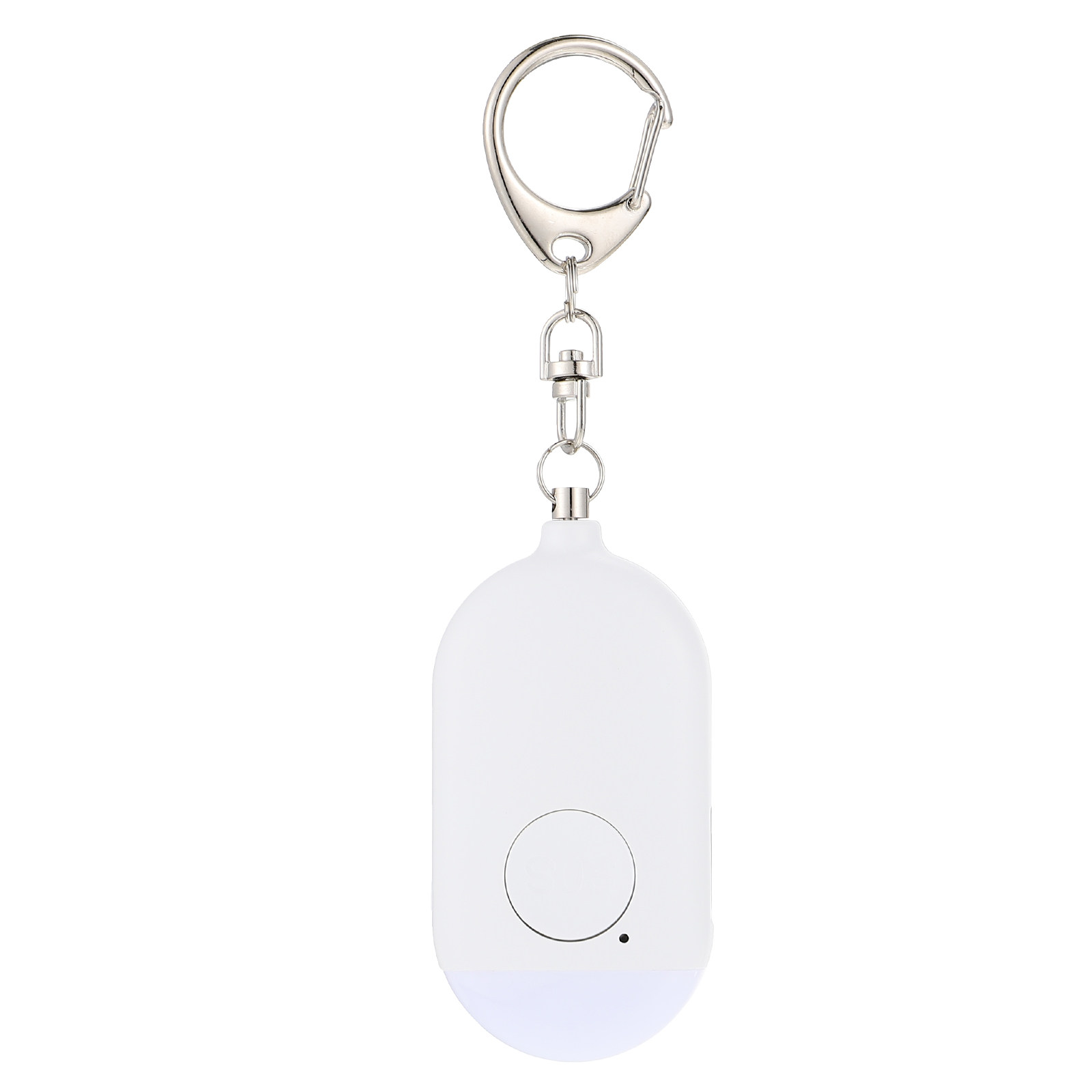 Personal Alarm Keychain - 1個入り、充電式ミニパーソナルアラーム。130デシベルの大音量で、女性やアウトドア旅行者、学生に最適なキーホルダー型アラーム。