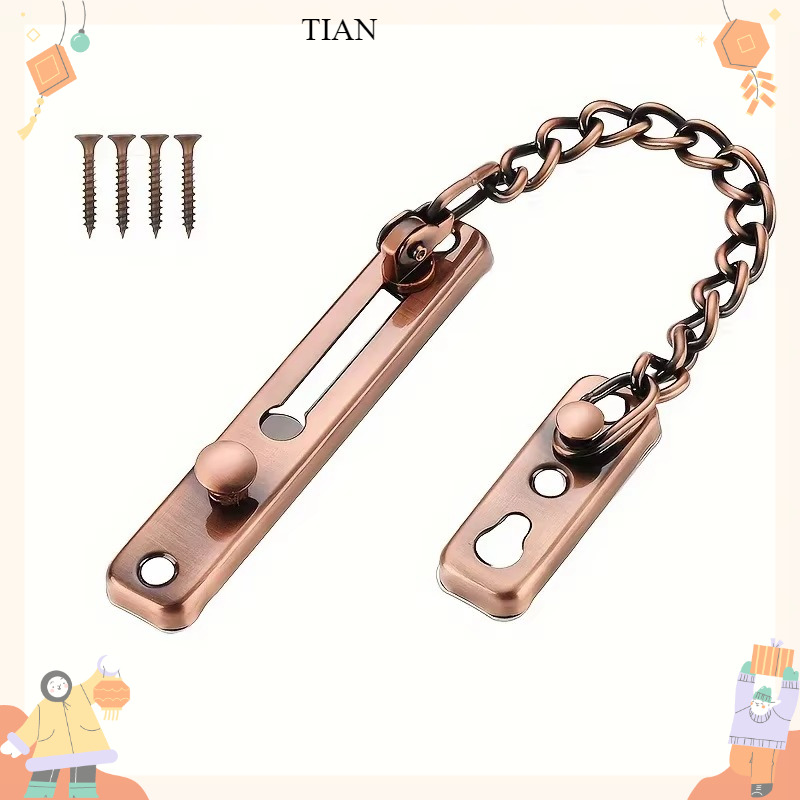 Security Chain Door - ステンレス製の鍵は、熱による変形を防ぎ、ドアチェーンロック、セキュリティチェーン、スプリング式の防犯装置、高耐久性、研磨仕上げのラッチとして使用できます。