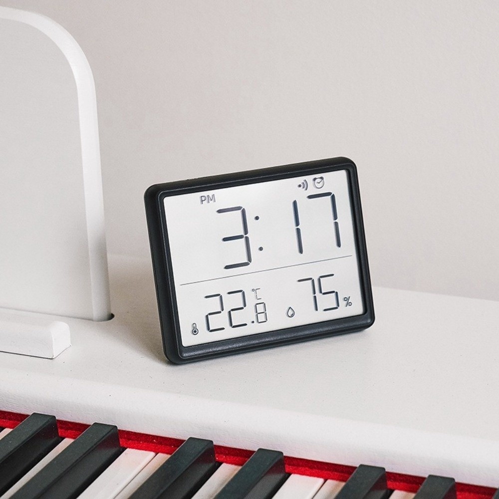 磁気吊り下げ時計大型液晶画面超薄型デジタル目覚まし時計湿度感 - Pool Alarm Float のレビューと価格