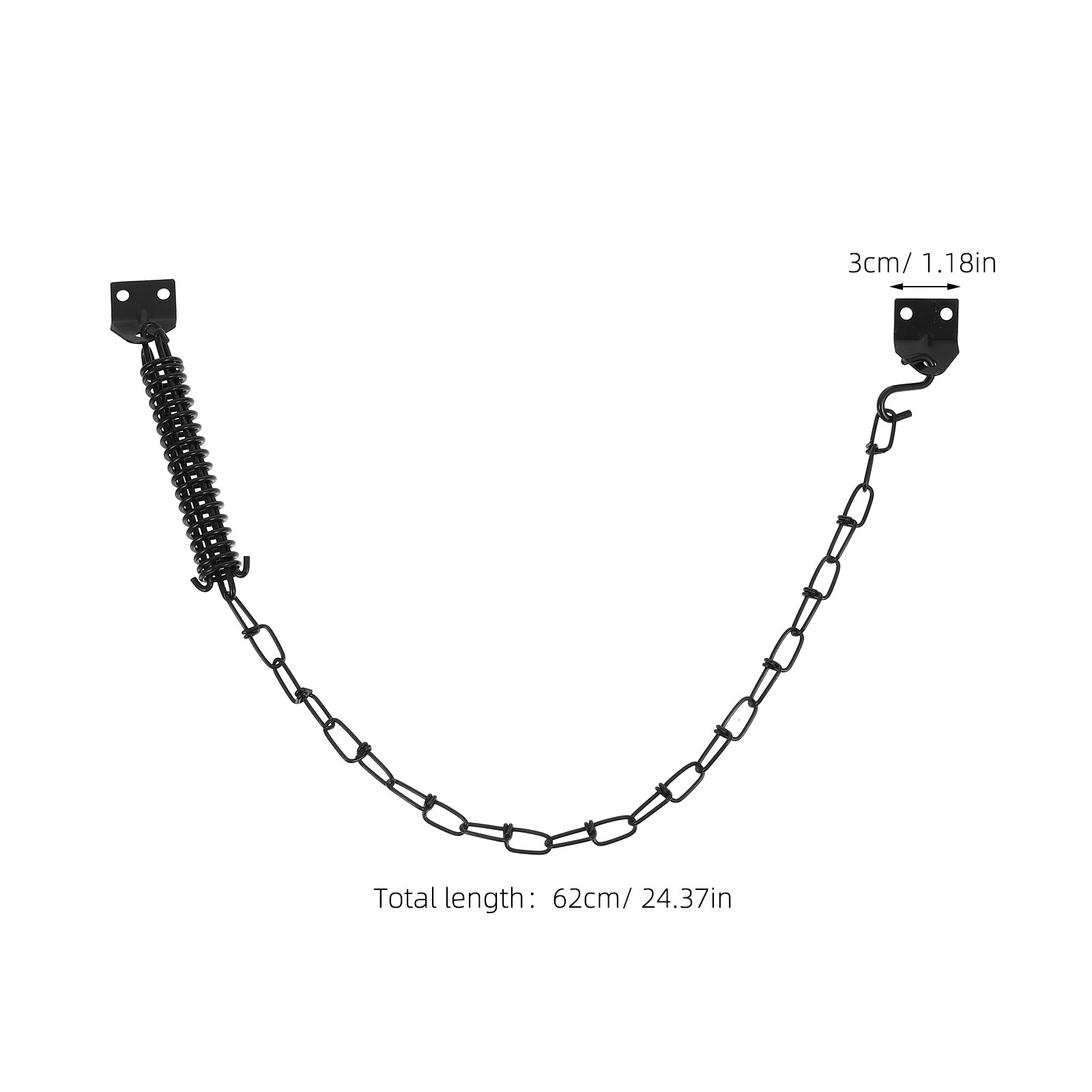 2個セットのステンレス製防風チェーンドアガード。アメリカンス - Security Chain Door のレビューと価格