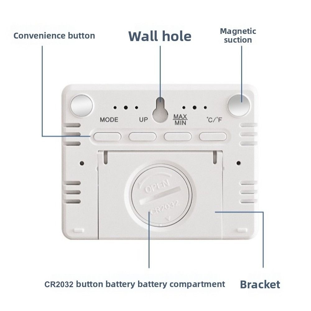 磁気吊り下げ時計超薄型デジタルディスプレイ室内温度計湿度感知 - Pool Alarm Float のレビューと価格