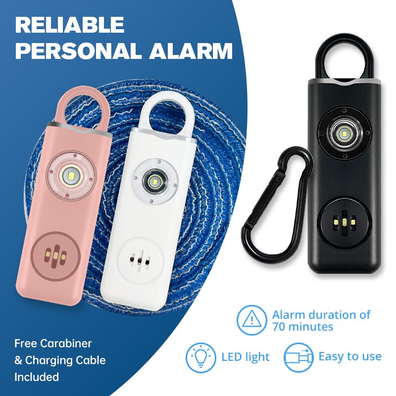 彼は女性のためのオリジナルの個人的な安全サイレン-130db - Personal Alarm Keychain のレビューと価格