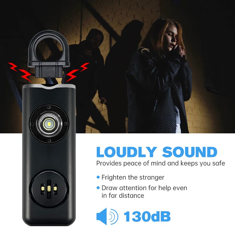 彼は女性のためのオリジナルの個人的な安全サイレン-130db - Personal Alarm Keychain のレビューと価格