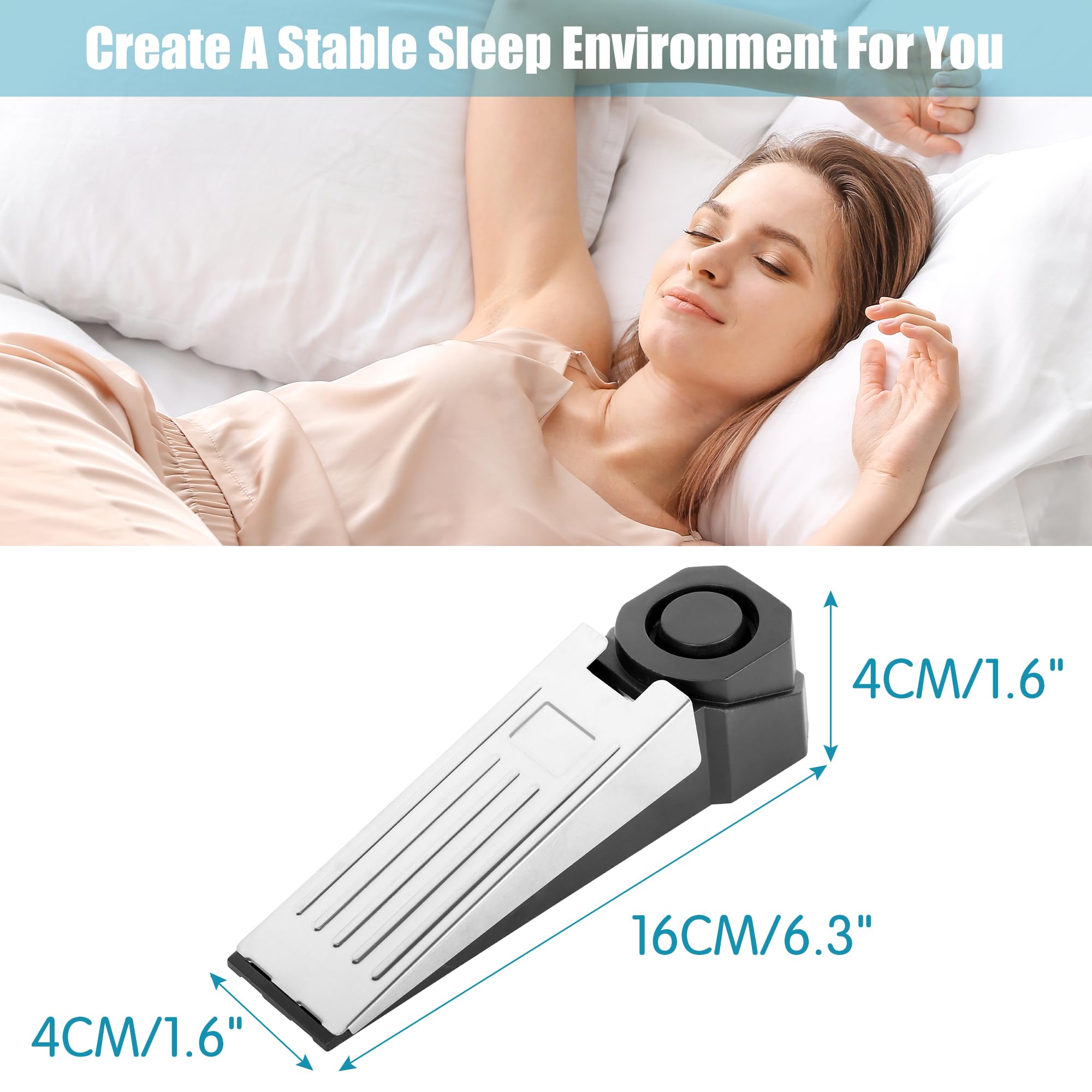ワイヤレスドアストップアラームシステム 120dB ウェッジ - Door Stop Alarm のレビューと価格