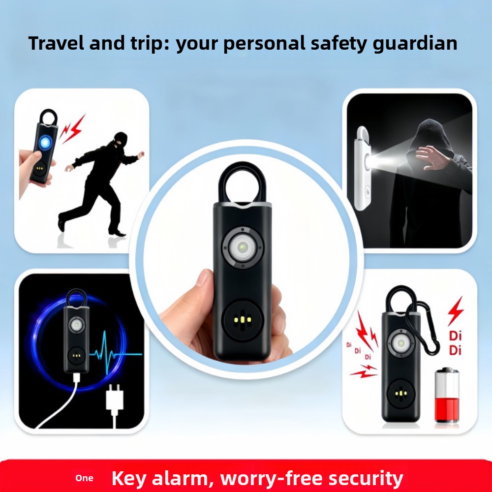 130デシベルの高音量パーソナルアラーム、低バッテリー通知、 - Personal Alarm Keychain のレビューと価格