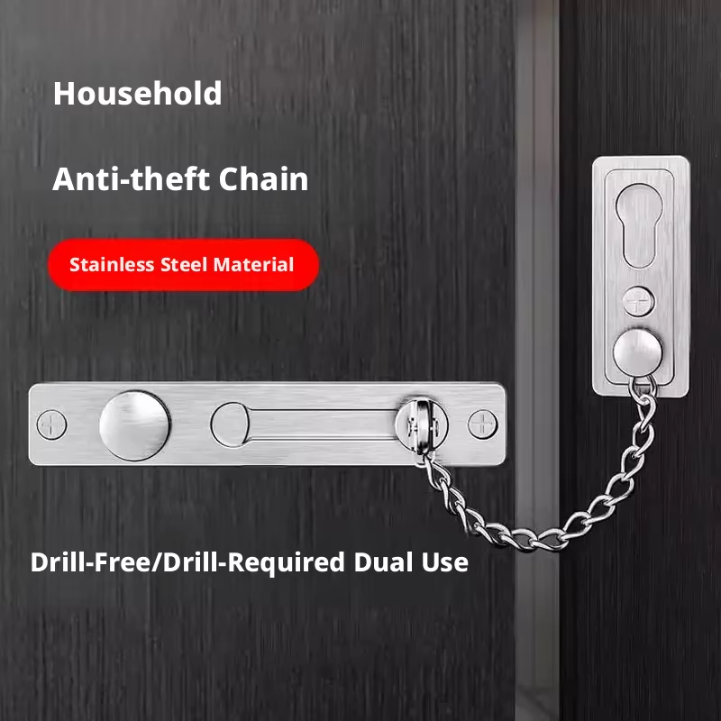 ステンレス製の鍵は、熱による変形を防ぎ、ドアチェーンロック、 - Security Chain Door のレビューと価格